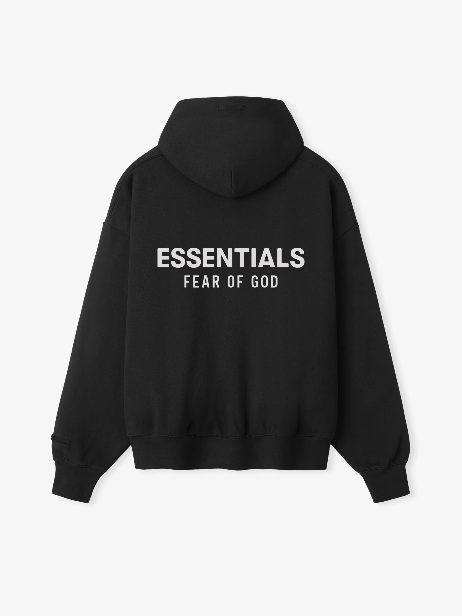 SS26 Classic Zip-Up Black Hoodie