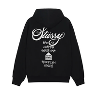 Stüssy Men's DSM World Tour Hoodie Black