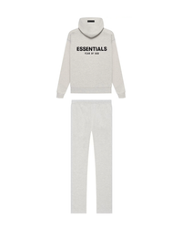 Essentials Relaxed Sweatpants Set Light Oatmeal