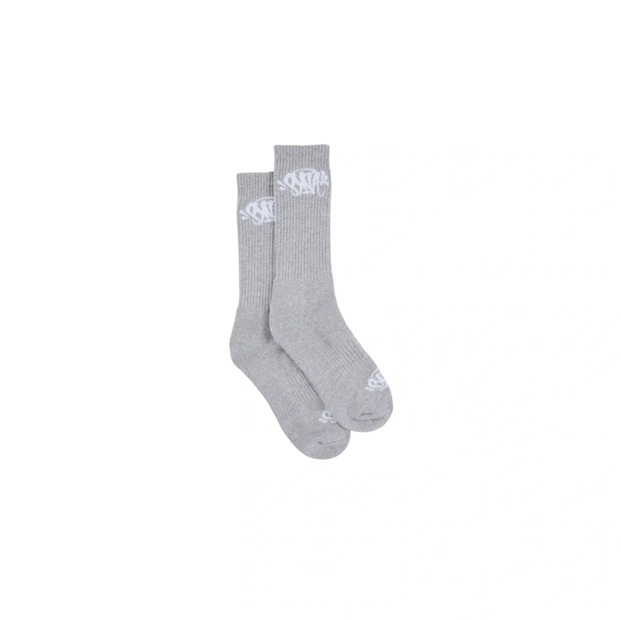 2-PACK SynaWorld Grey/White Socks