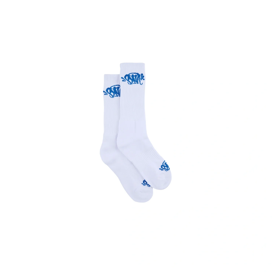 2-Pack SynaWorld Socks White/Blue