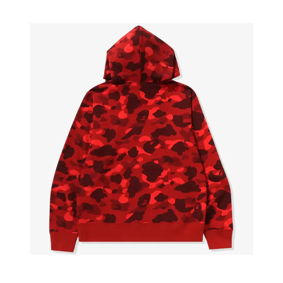 BAPE ABC Camo Shark Full Zip Hoodie Red