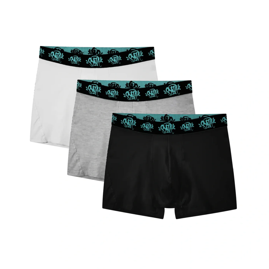 3PACK SynaWorld Boxer Shorts White/Grey/Black