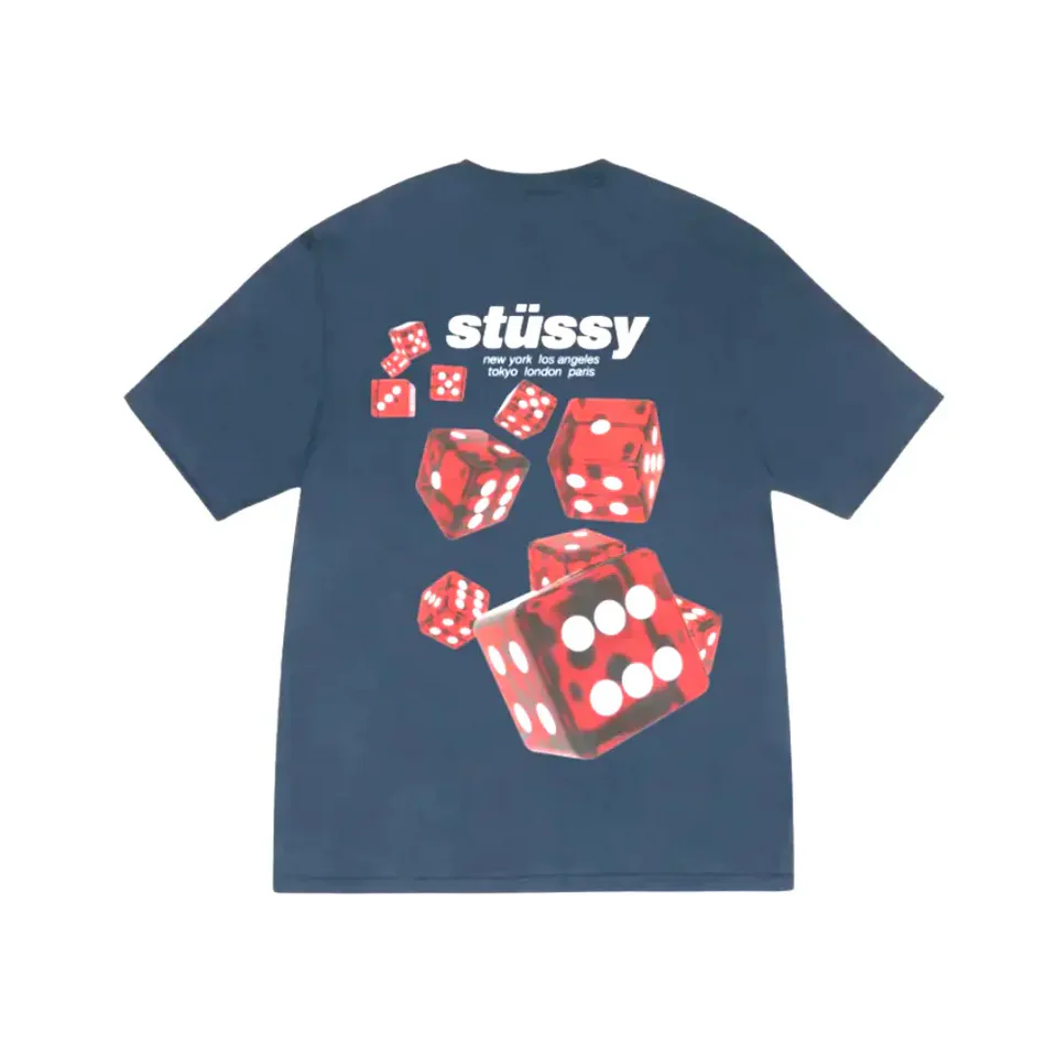 Stussy Rollers Tee Navy