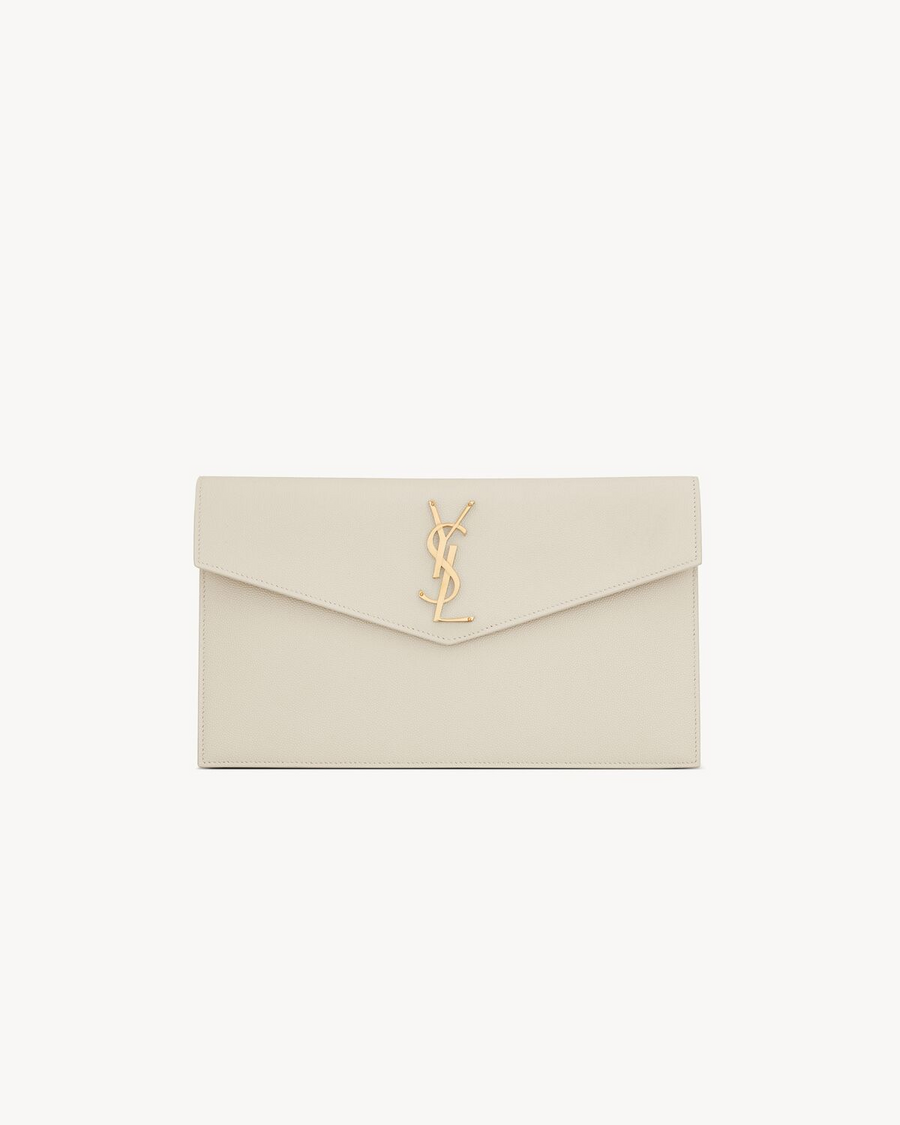 Saint Laurent Pochette white clutch bag