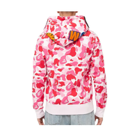 BAPE ABC Camo Shark PONR Full Zip Hoodie Pink