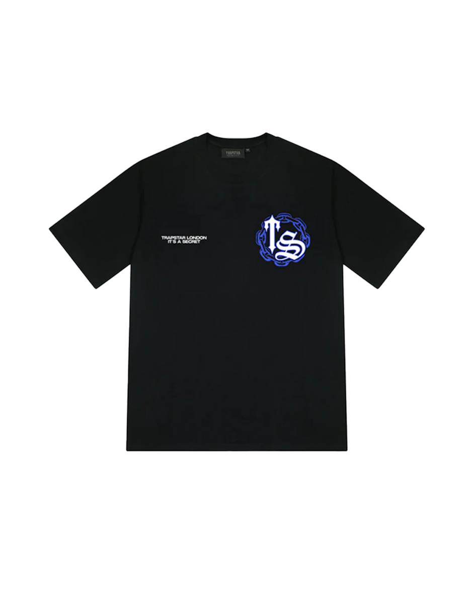 Trapstar Chain Script Ice Black T-Shirt