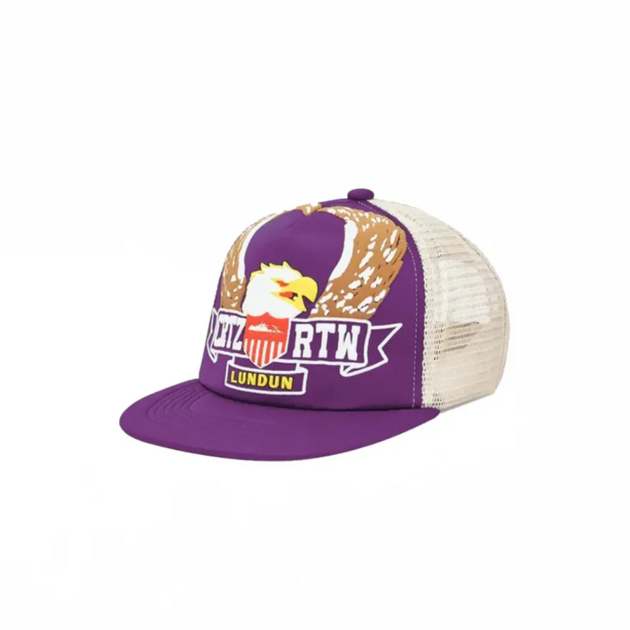 Corteiz Dipset Trucker Cap Purple Eagle Purple