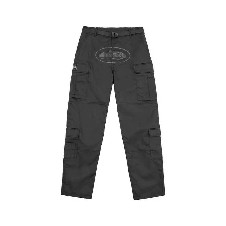 Corteiz Guerillaz Cargo Trousers Black/Purple