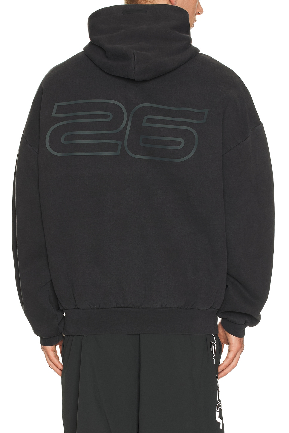 Essentials Black Hoodie 90s