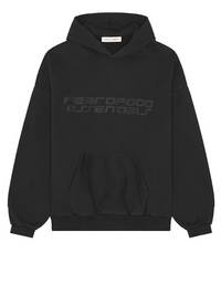 Essentials Black Hoodie 90s