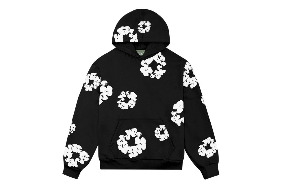 Denim Tears Cotton Wreath Black Hoodie