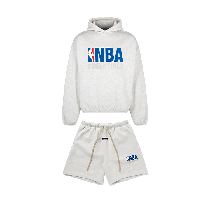 Set sweatshirt + shorts Essentials NBA Grey