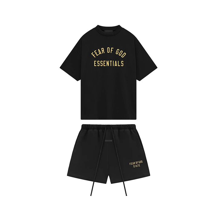 Essentials State Black Short Set