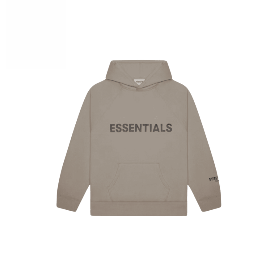 Essentials Pullover Applique Logo Hoodie Taupe