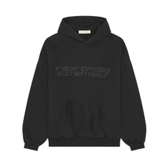 Essentials Black Hoodie 90s