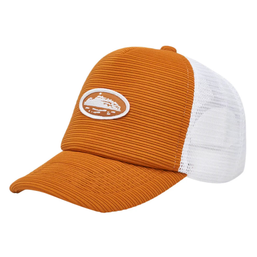 Corteiz Ace Trucker Cap Sunburn Orange