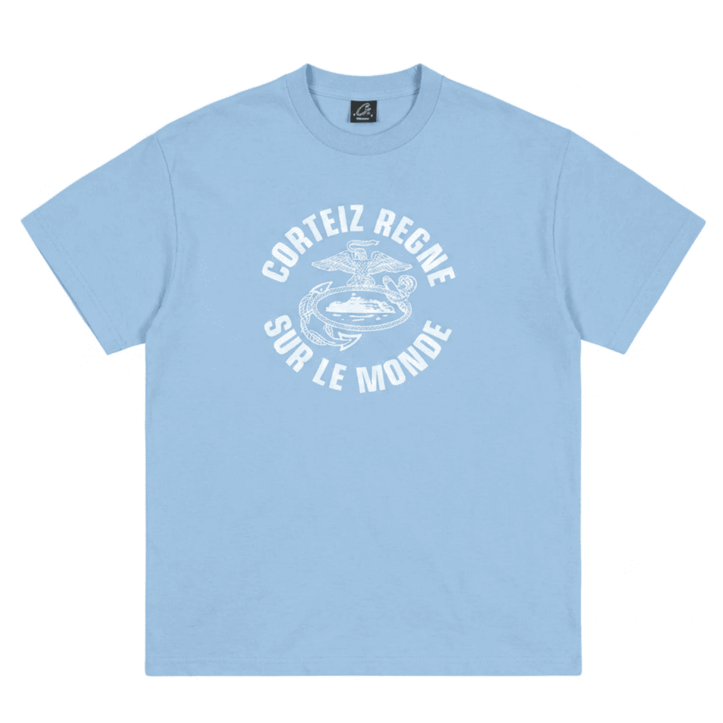 Corteiz Rules The World T-Shirt Light Blue