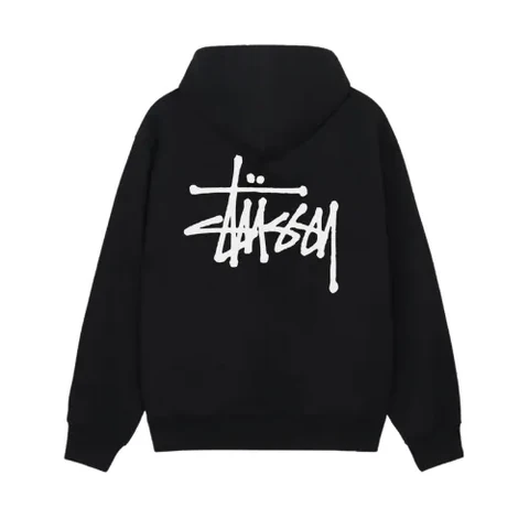 Stüssy Men's Basic Stüssy Hood Zip Black Hoodie
