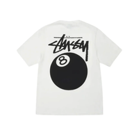 Stussy 8 Ball Pigment Dyed White T-Shirt