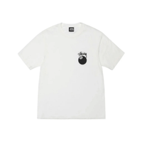Stussy 8 Ball Pigment Dyed White T-Shirt
