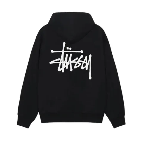 Stussy Men's Basic Stussy Hood Black
