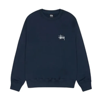 Stussy Men's Basic Stussy Crew Neck Navy