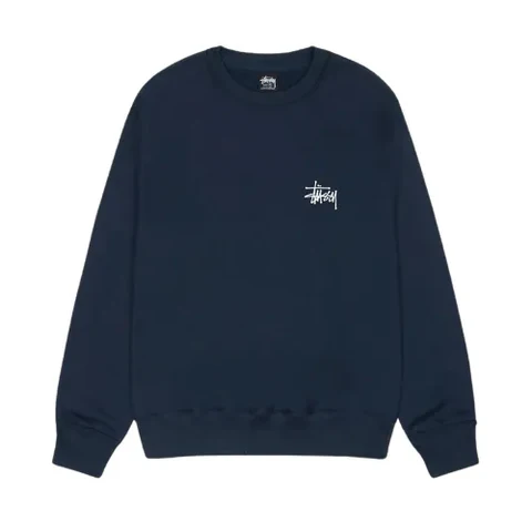 Stussy Men's Basic Stussy Crew Neck Navy