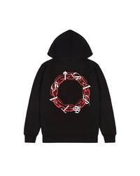 Trapstar Chain Script Hoodie (Black/Red)