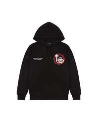 Trapstar Chain Script Hoodie (Black/Red)
