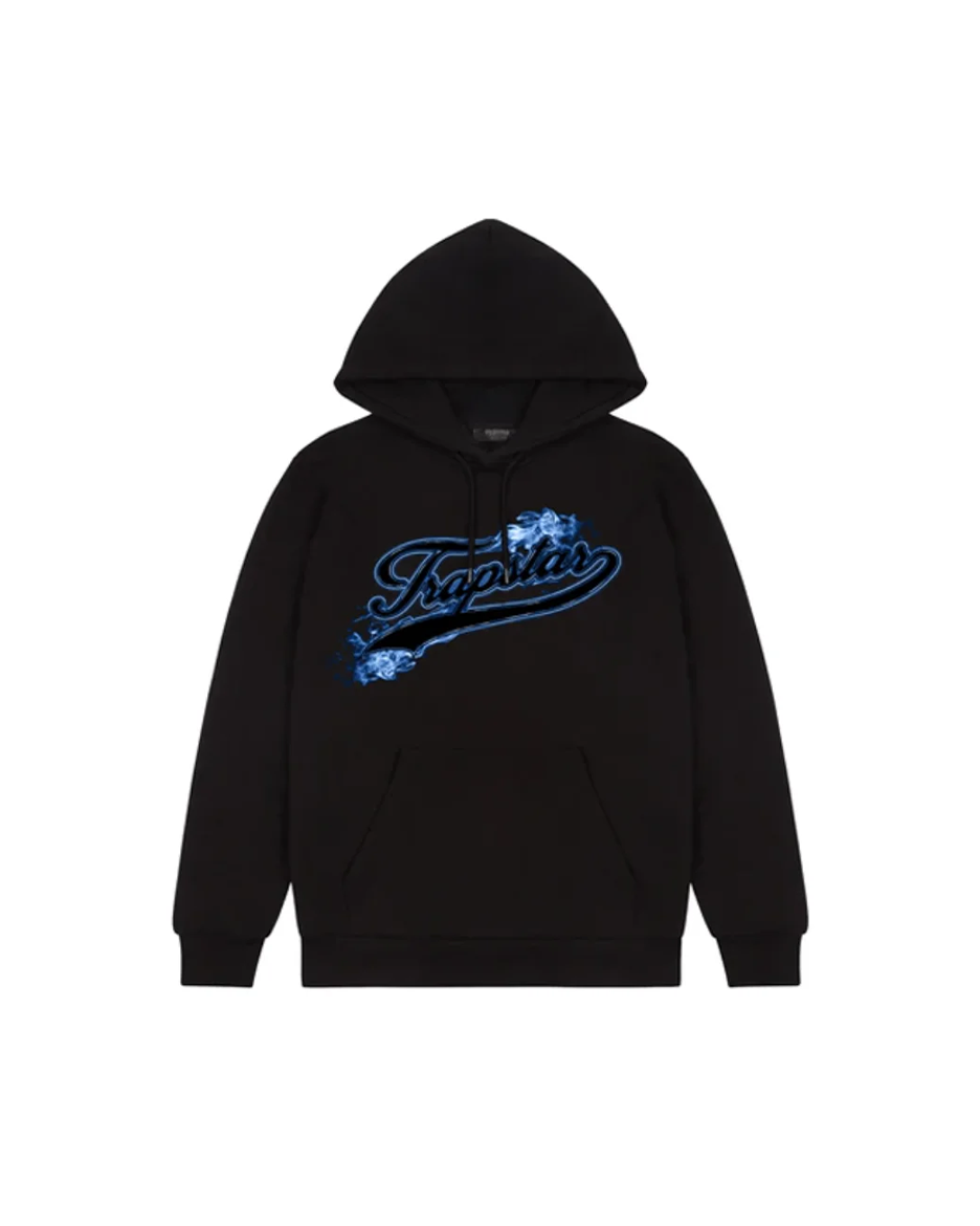 Trapstar Hot Rod Hoodie (Black/Blue)