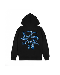 Trapstar Liquid Hoodie (Black/Blue)