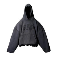 YeezyxGap Engineered by Balenciaga Dove Washed Black Hoodie LAA