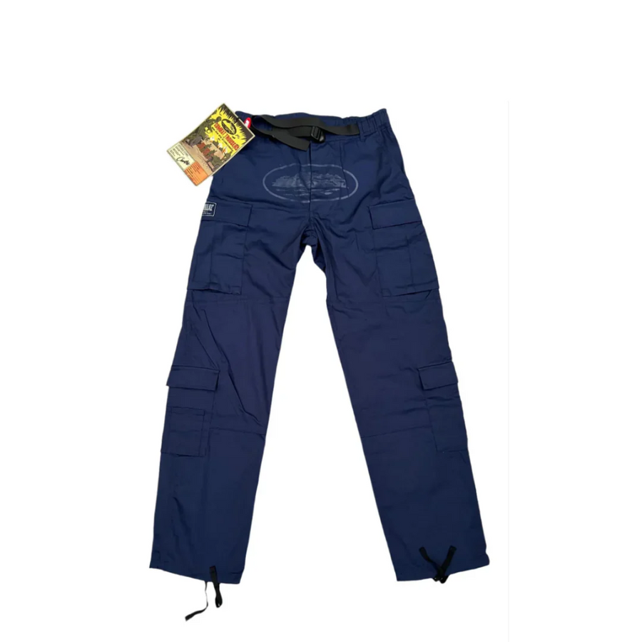 Corteiz Guerillaz Cargo Trousers Black/Purple