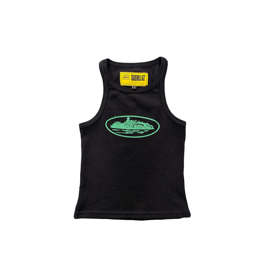 Corteiz Alcatraz Tank Top Black/Green