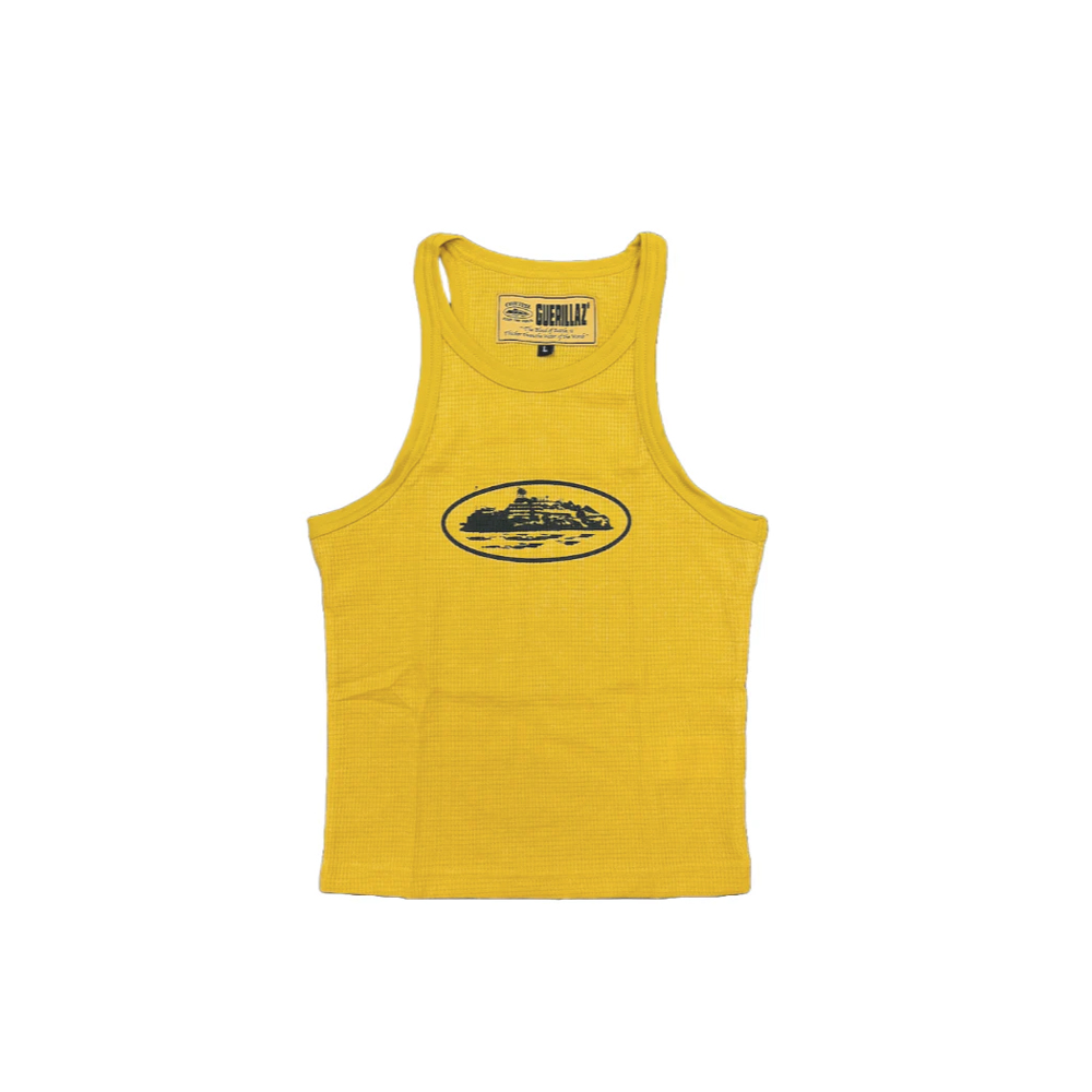 Corteiz Alcatraz Tank Top Yellow