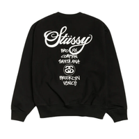 Stussy World Tour Crewneck Black