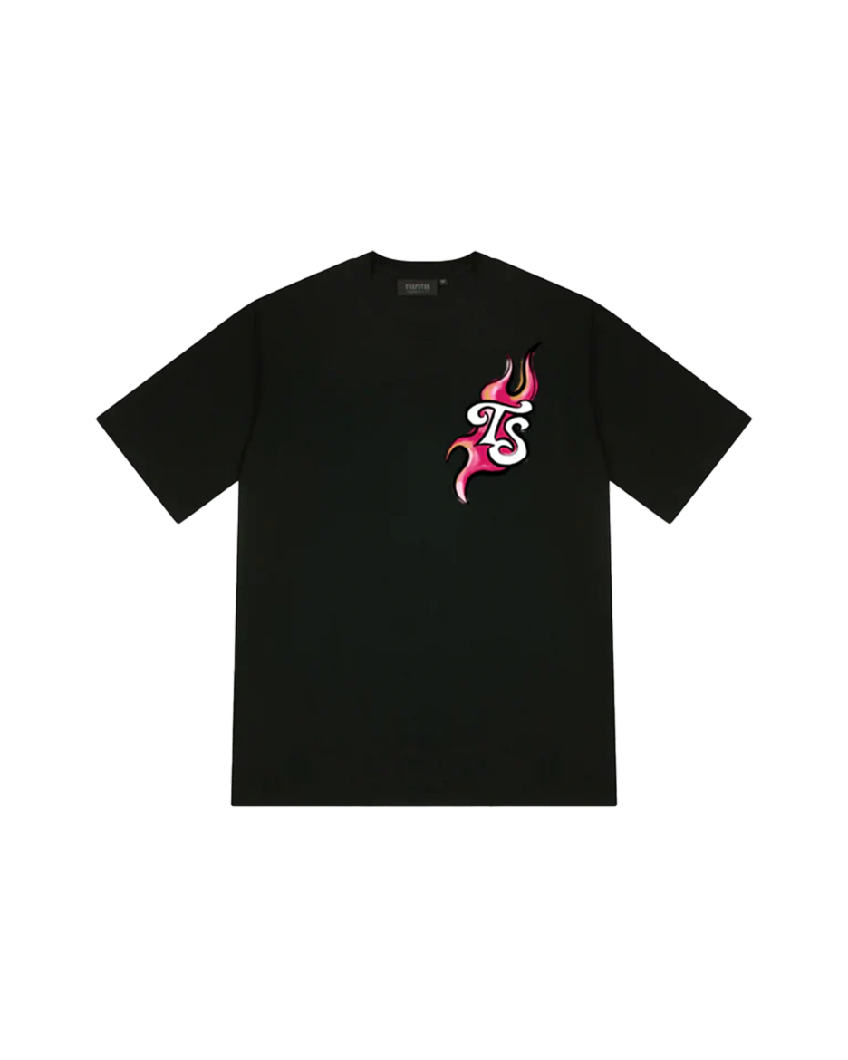 Trapstar Trail Blaze T-Shirt (Black/Infrared)