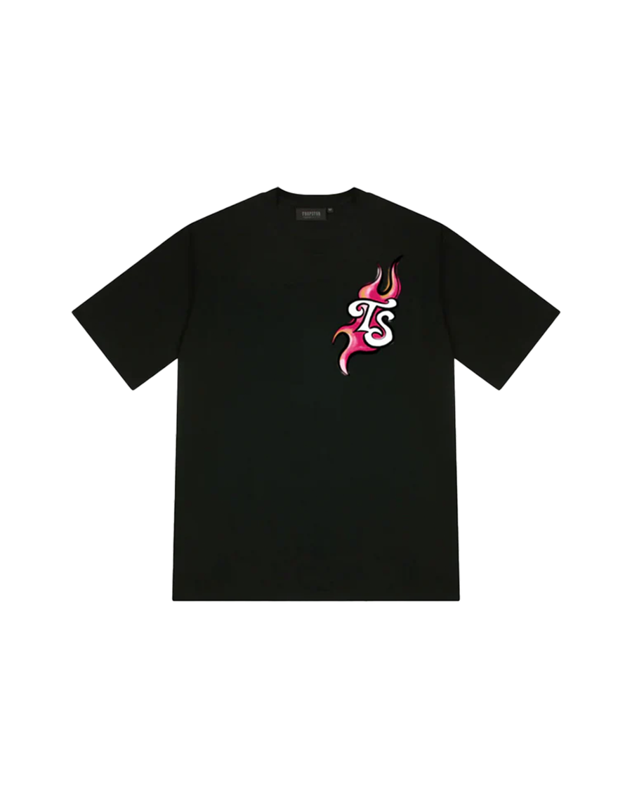 Trapstar Trail Blaze T-Shirt (Black/Infrared)