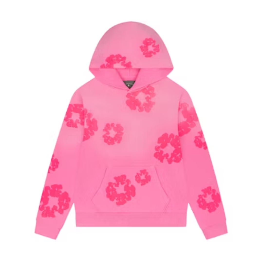 Denim Tears Cotton Wreath Hoodie Pink