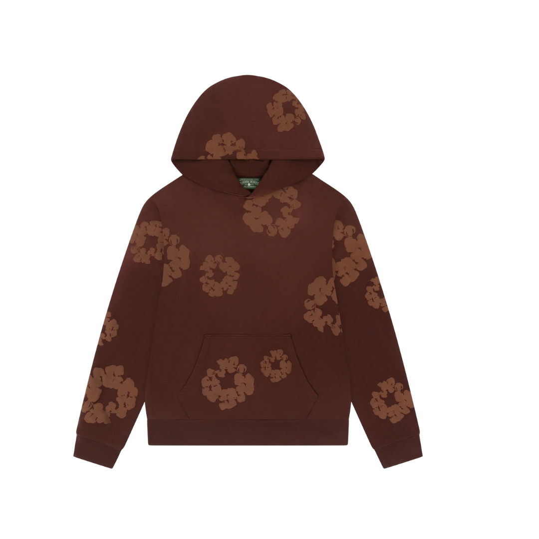 Denim Tears Mono Cotton Wreath Hoodie Brown