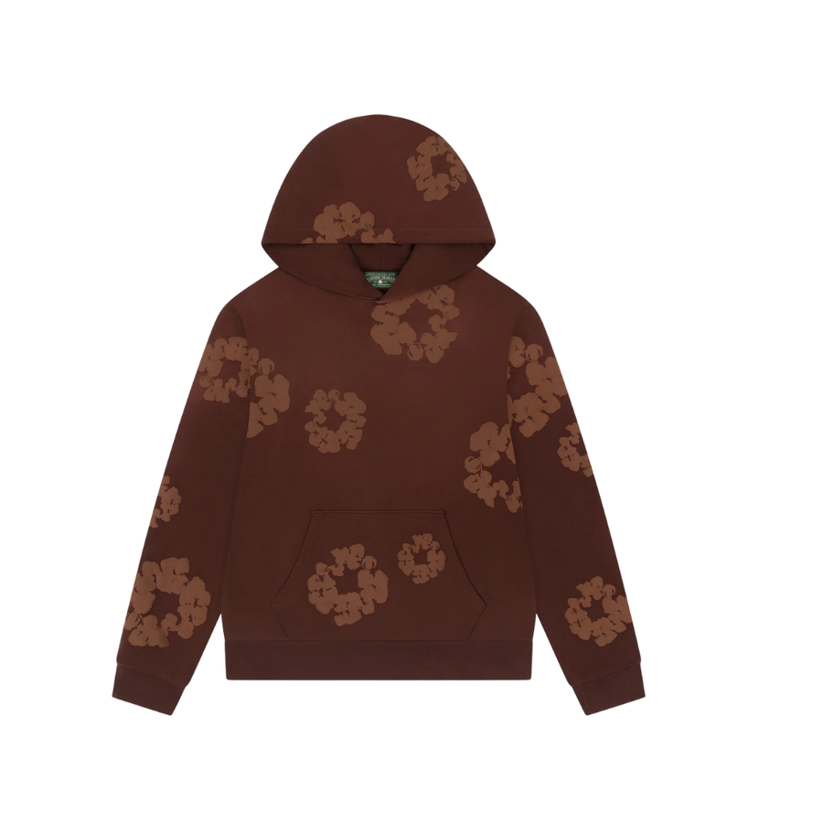 Denim Tears Mono Cotton Wreath Hoodie Brown