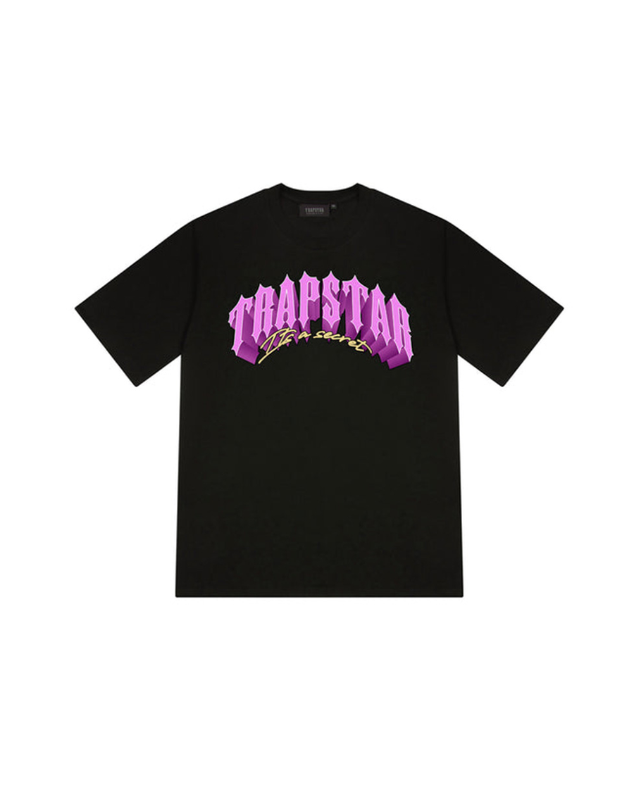 Trapstar Trap City 2.1 T-Shirt (Black/Pink)