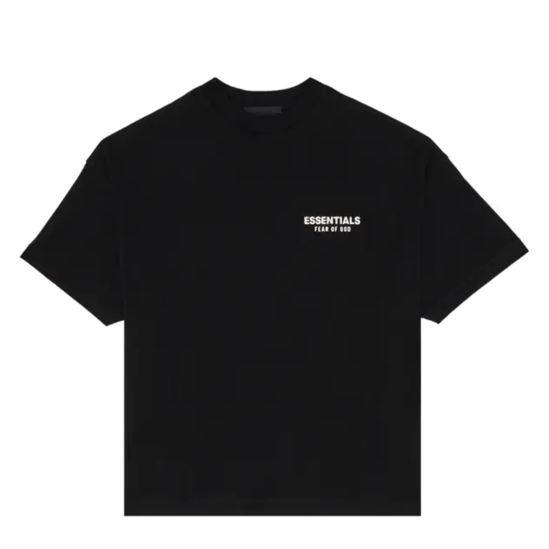 T-shirt Essentials Jersey Crewneck Black