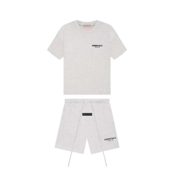 Essentials Light Oatmeal Short Set
