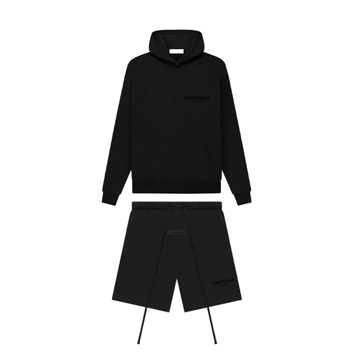 Essentials Stretch Limo Hoodie and Shorts Set