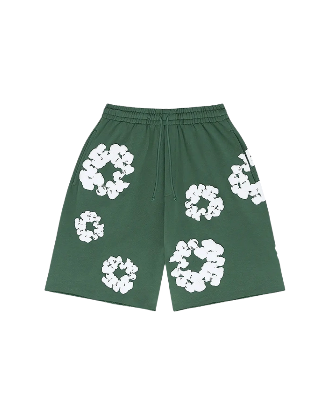 Denim Tears The Cotton Wreath Green Sweat Shorts