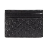 Gucci Microguccissim Card Holder Czarny
