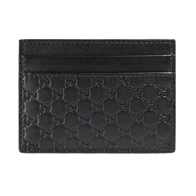Gucci Microguccissim Card Holder Czarny