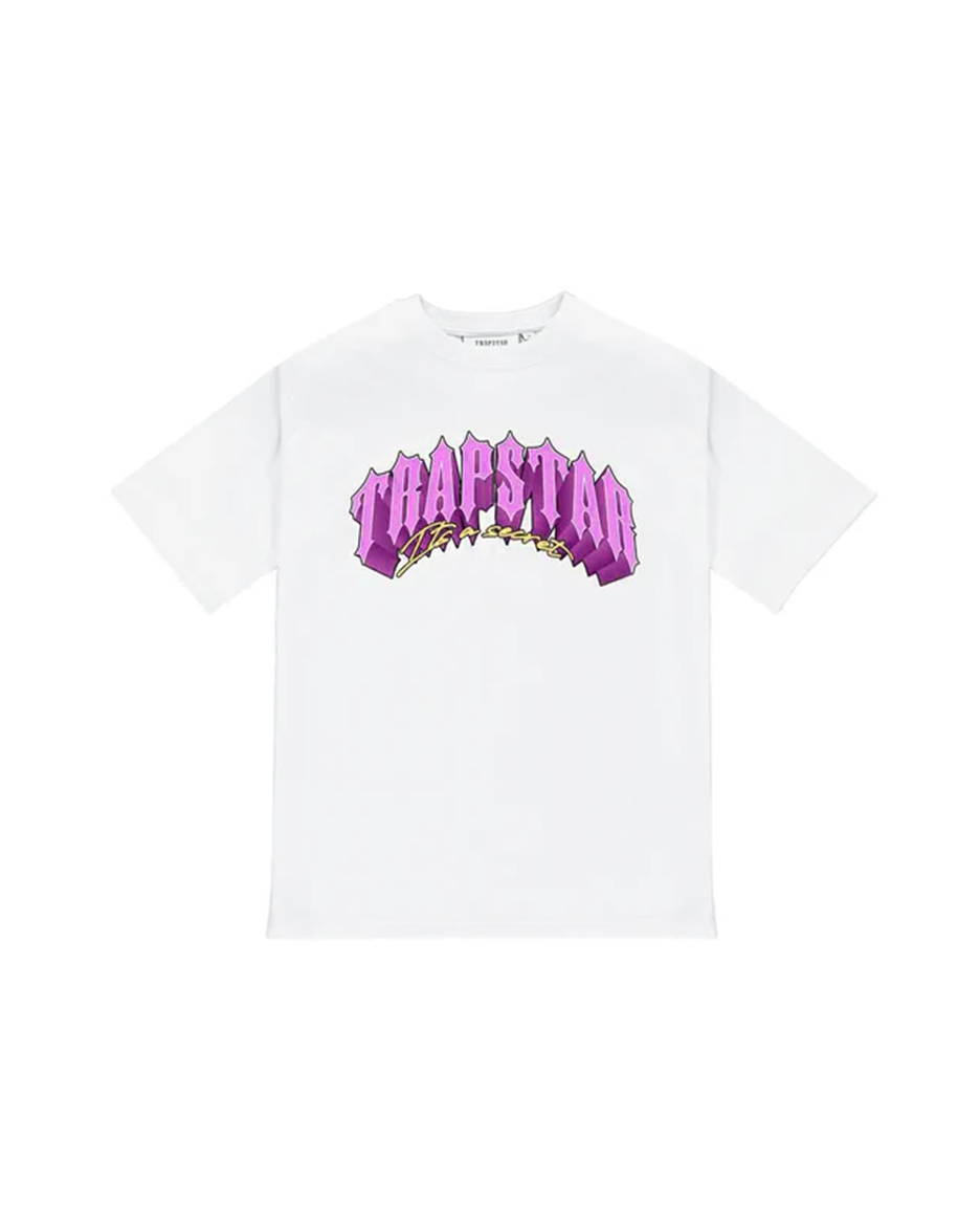 Trapstar Trap City 2.1 T-Shirt (White/Pink)